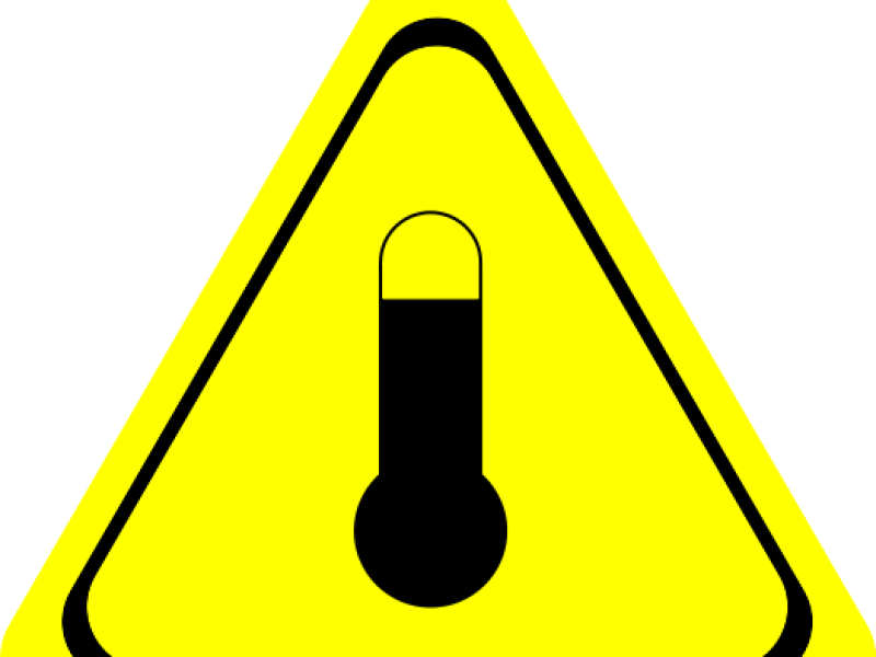High Temperature Warning Symbol